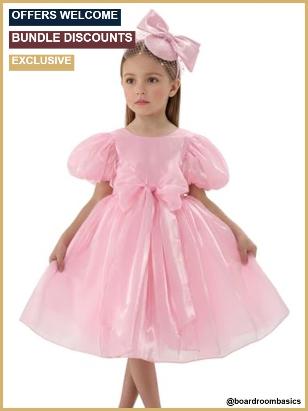 Girls Organza Shimmer Tulle Tutu Ball Gown Princess Flower Girl Dress